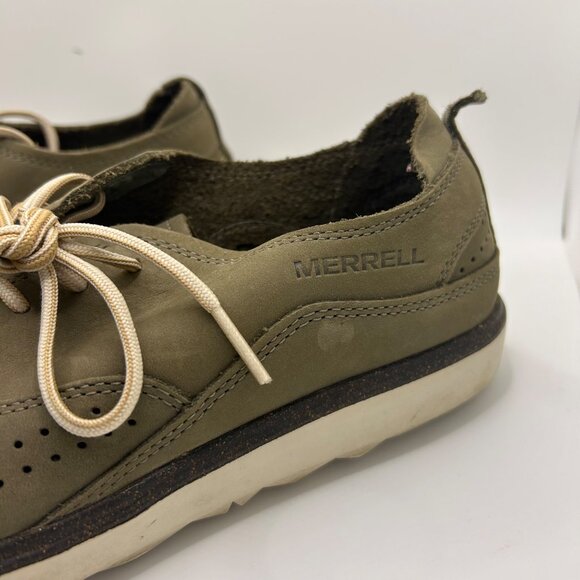 Merrell womens Perforated Olive Sneakers 8.5 - Picture 4 of 11